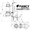 Канализационный насос 300WQ800-12-45/4